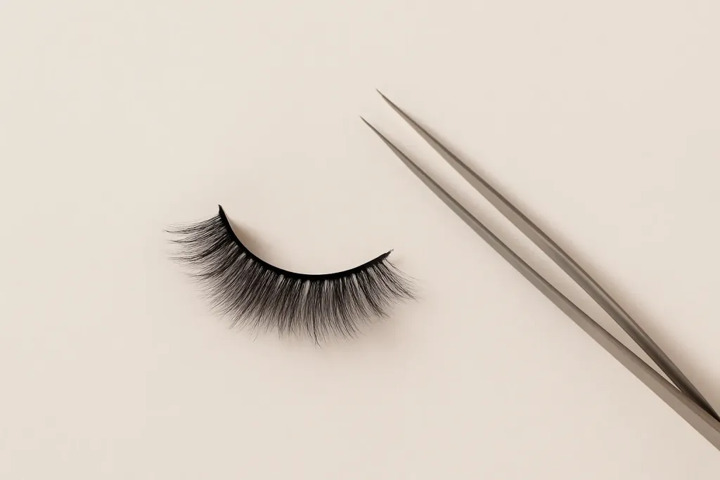 Editorial illustration related to corner accent lashes cat-eye