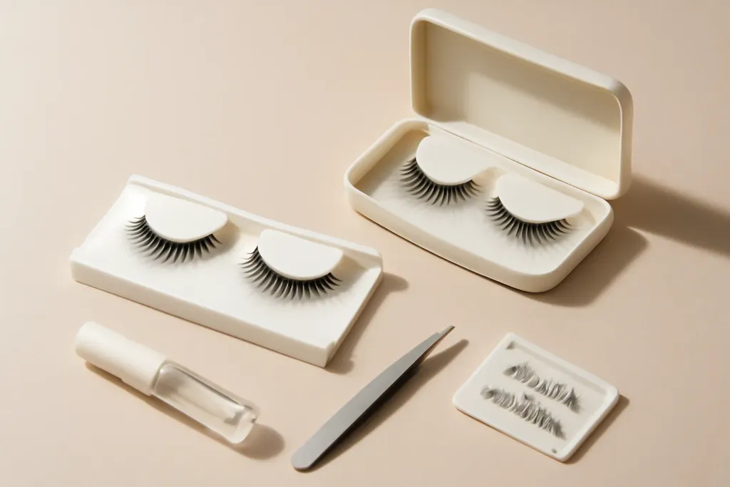 Editorial photograph related to customizing strip lashes