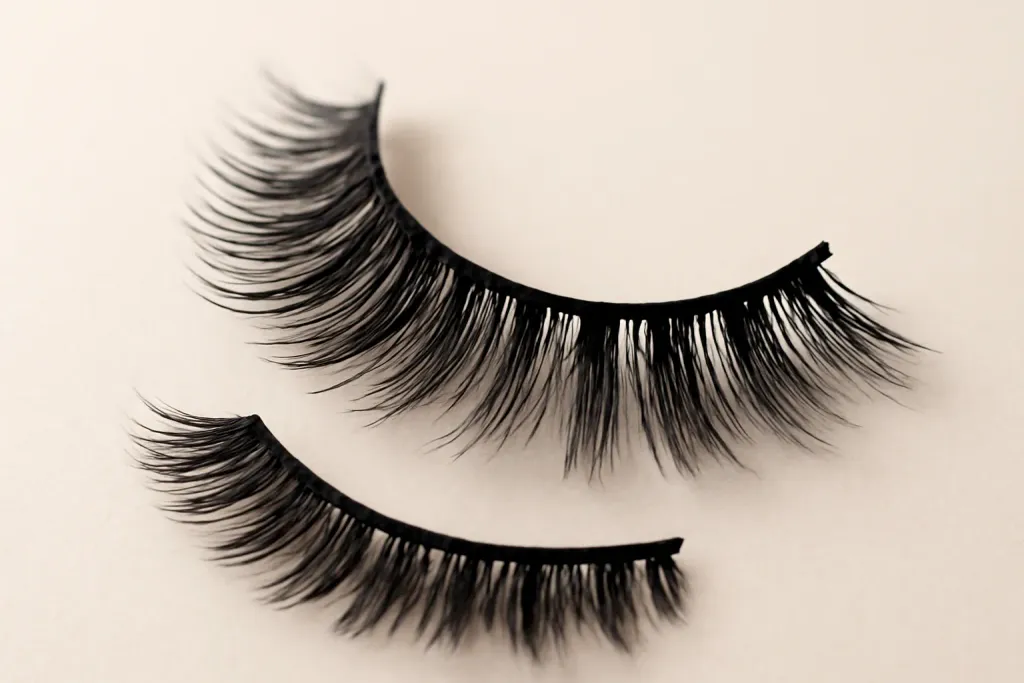 Detail photograph related to false lashes for cosplay