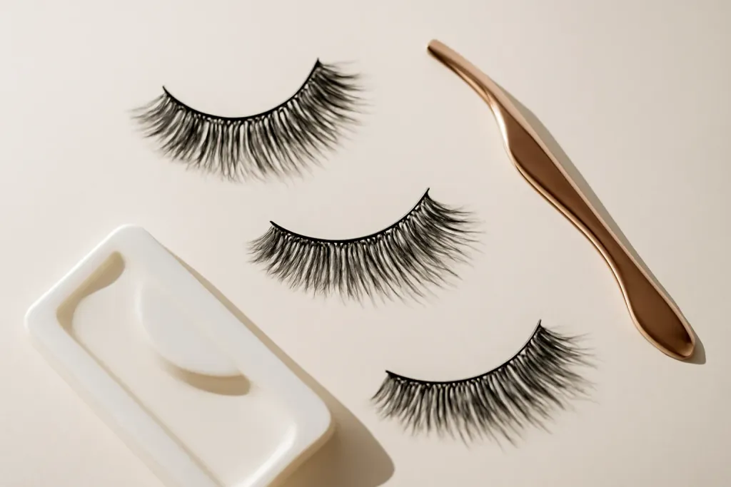 Editorial photograph related to festival false lashes
