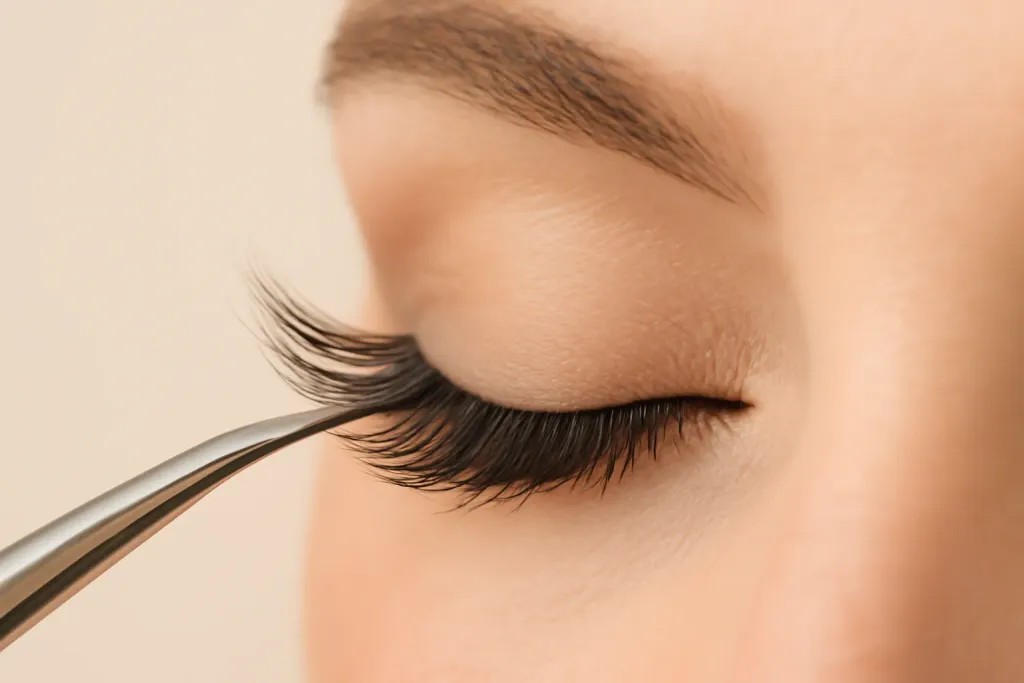 Detail photograph related to half lashes outer corner lift