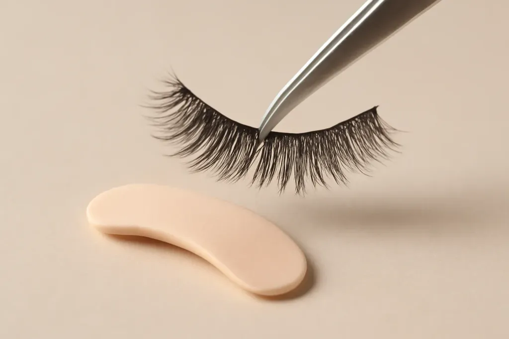 Detail photograph related to how to make false lashes more comfortable