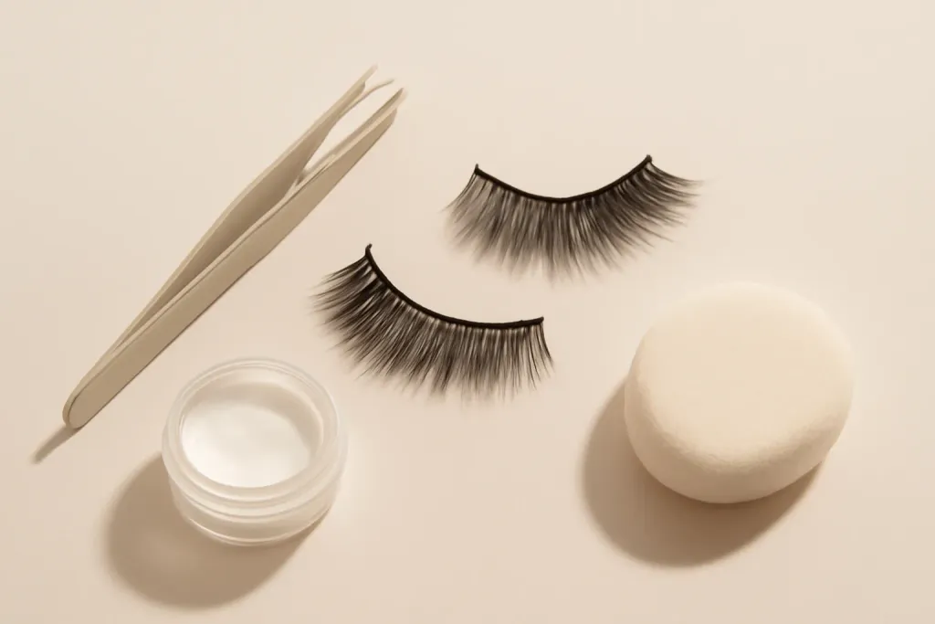 Editorial photograph related to how to make false lashes more comfortable