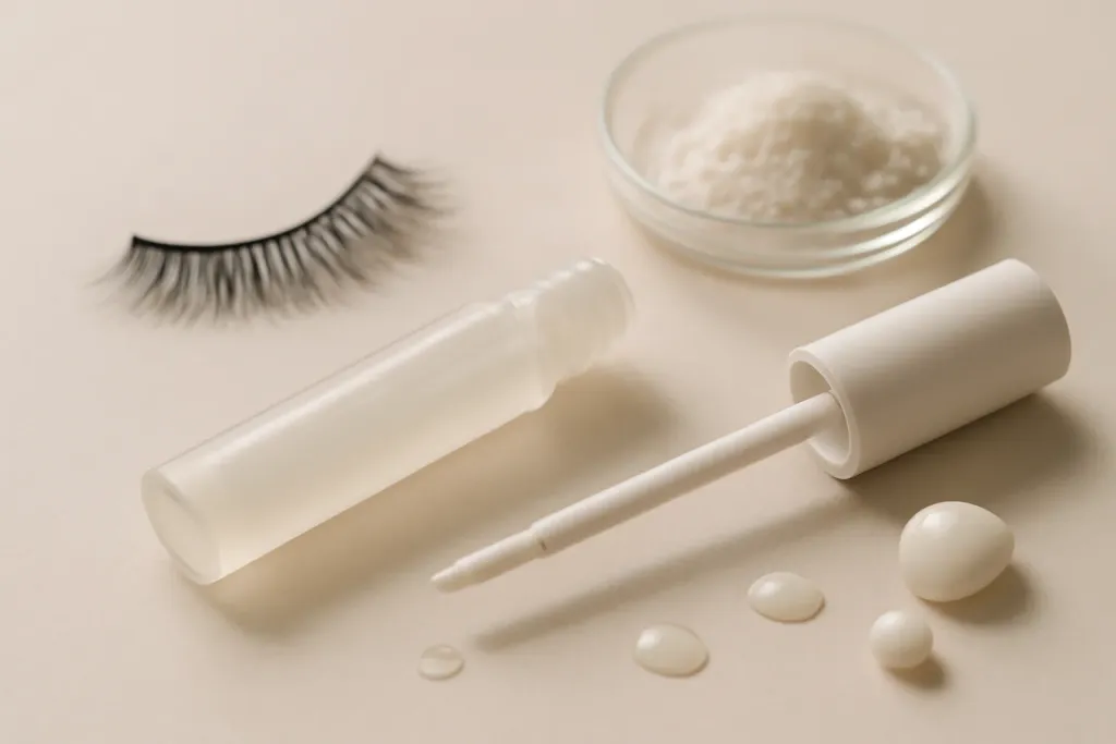 Detail photograph related to lash adhesive ingredients