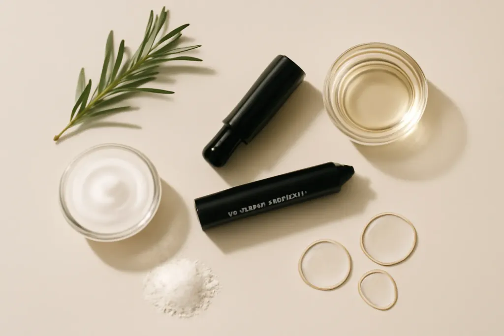 Editorial photograph related to lash adhesive ingredients