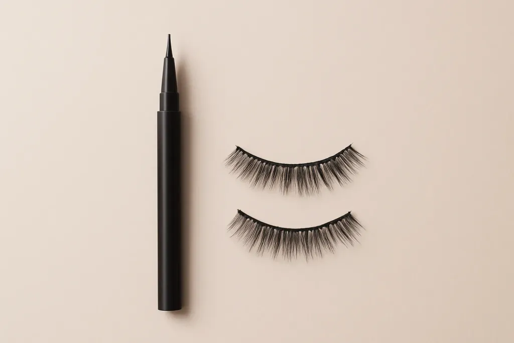 Editorial illustration related to magnetic liner lashes vs sandwich lashes
