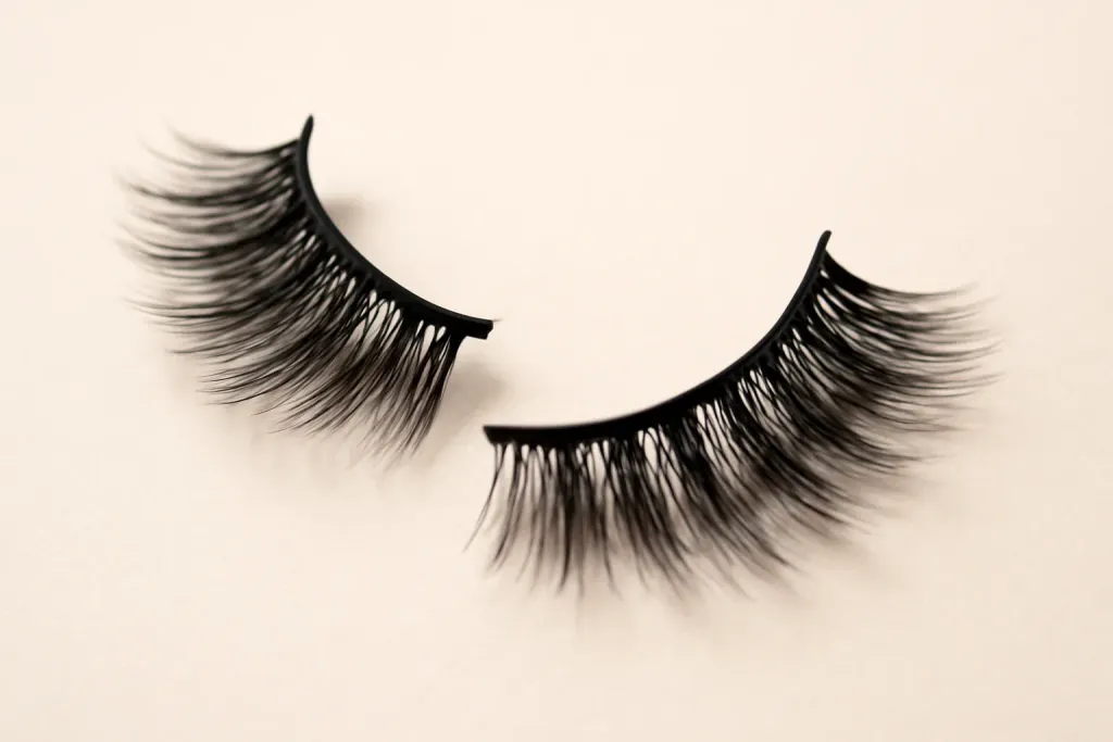 Detail photograph related to false lashes for active days