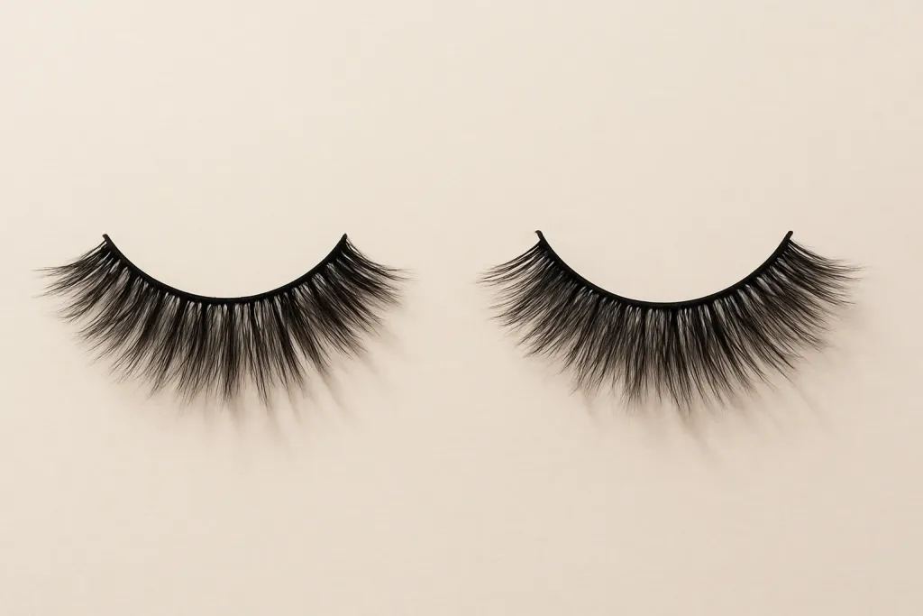 Editorial photograph related to synthetic vs faux-mink lashes